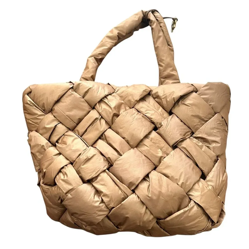 SAM EDELMAN‎ Jianna Woven Tote Bag Brown